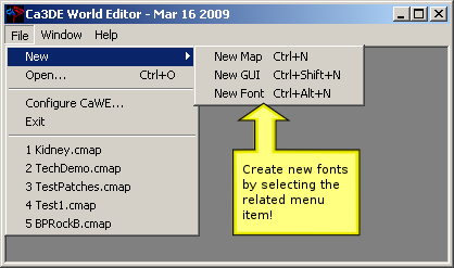 Open the Font Wizard